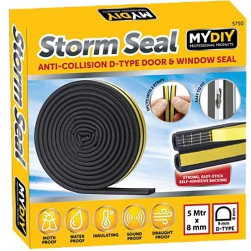 Rubber seal weather strip - 5m,