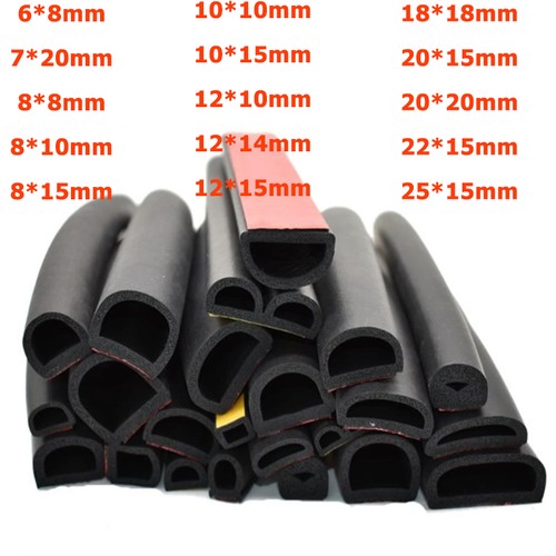 Shape car door epdm rubber - d-shape,